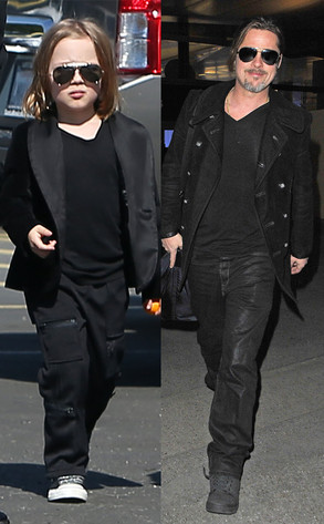Knox Jolie-Pitt, Brad Pitt Knox Jolie-Pitt, Brad Pitt